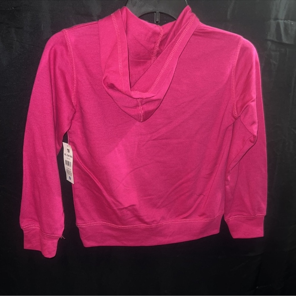 NWT Bobbie Brooks Girls XL 14-16 Pink Hoodie Pullover Lightweight - Picture 2 of 2
